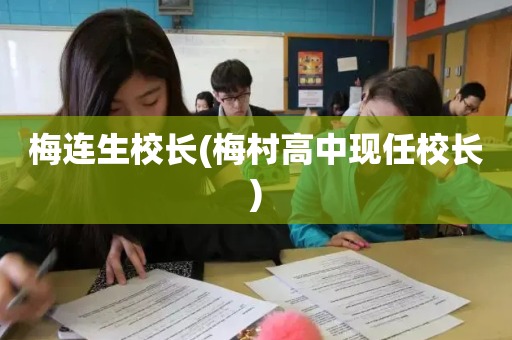 梅连生校长(梅村高中现任校长)