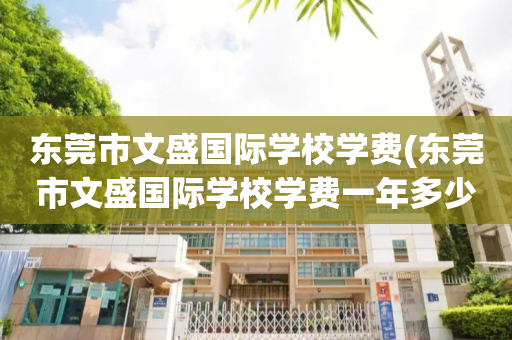 东莞市文盛国际学校学费(东莞市文盛国际学校学费一年多少)