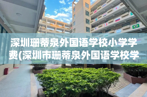 深圳珊蒂泉外国语学校小学学费(深圳市珊蒂泉外国语学校学费怎么折扣)
