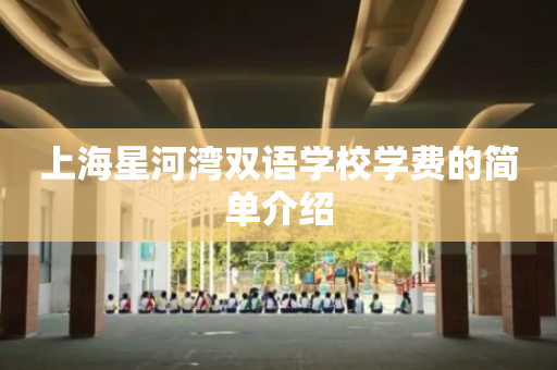 上海星河湾双语学校学费的简单介绍