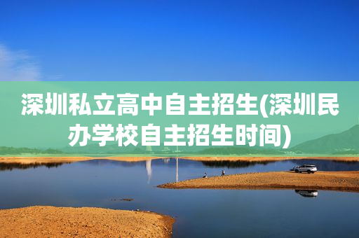 深圳私立高中自主招生(深圳民办学校自主招生时间)