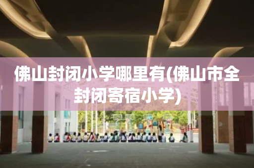 佛山封闭小学哪里有(佛山市全封闭寄宿小学)