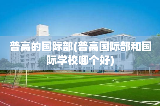 普高的国际部(普高国际部和国际学校哪个好)