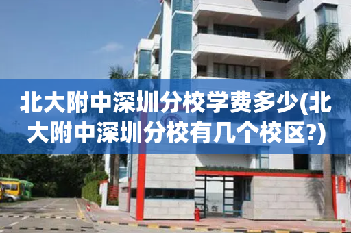 北大附中深圳分校学费多少(北大附中深圳分校有几个校区?)