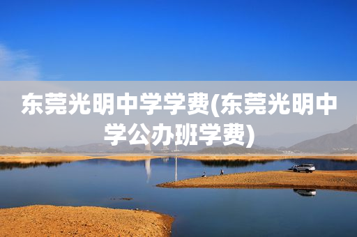 东莞光明中学学费(东莞光明中学公办班学费)