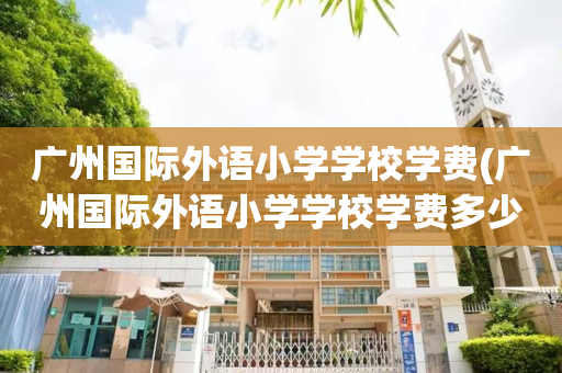 广州国际外语小学学校学费(广州国际外语小学学校学费多少钱)