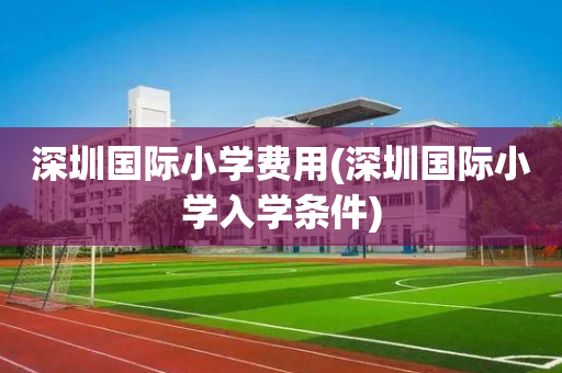 深圳国际小学费用(深圳国际小学入学条件)