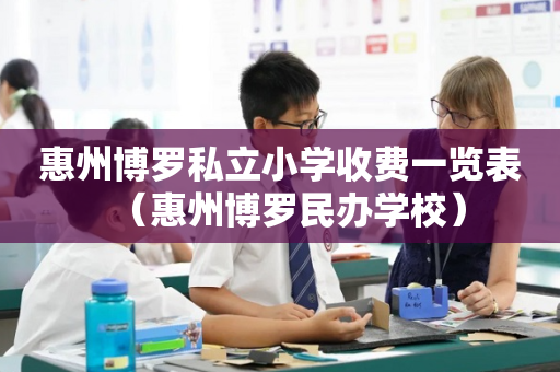 惠州博罗私立小学收费一览表（惠州博罗民办学校）
