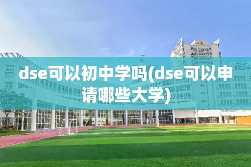 dse可以初中学吗(dse可以申请哪些大学)