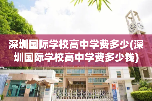 深圳国际学校高中学费多少(深圳国际学校高中学费多少钱)
