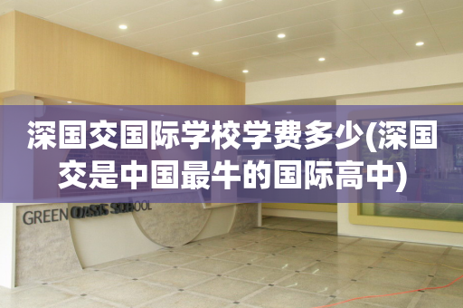 深国交国际学校学费多少(深国交是中国最牛的国际高中)