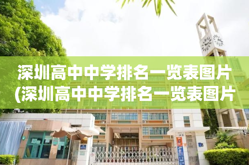 深圳高中中学排名一览表图片(深圳高中中学排名一览表图片大全)