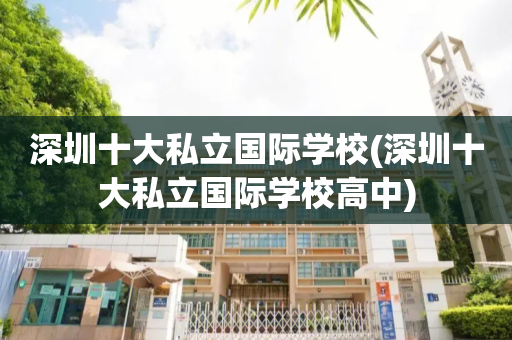 深圳十大私立国际学校(深圳十大私立国际学校高中)