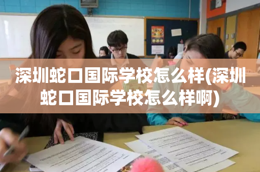 深圳蛇口国际学校怎么样(深圳蛇口国际学校怎么样啊)